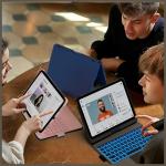 Husa cu tastatura Typecase Flexbook Touch compatibila cu iPad Air 13 inch 2024 / 2025 / 2026, 660mAh, IPX6, USB-C, Light Purple 11 - lerato.ro