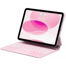 Husa cu tastatura Typecase Edge compatibila cu iPad (A16) / iPad 2022, Roz