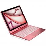 Husa cu tastatura Typecase Flexbook Touch compatibila cu iPad Pro 11 inch 2024 / 2025, 660mAh, IPX6, USB-C, Roz 3 - lerato.ro