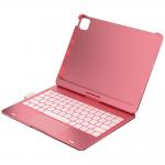 Husa cu tastatura Typecase Flexbook Touch compatibila cu iPad Pro 11 inch 2024 / 2025, 660mAh, IPX6, USB-C, Roz 4 - lerato.ro