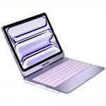 Husa cu tastatura Typecase Flexbook Touch compatibila cu iPad Pro 11 inch 2024 / 2025, 660mAh, IPX6, USB-C, Light Purple 3 - lerato.ro