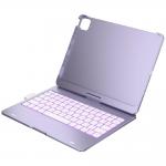 Husa cu tastatura Typecase Flexbook Touch compatibila cu iPad Pro 11 inch 2024 / 2025, 660mAh, IPX6, USB-C, Light Purple 4 - lerato.ro