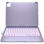 Husa cu tastatura Typecase Flexbook Touch compatibila cu iPad Pro 11 inch 2024 / 2025, 660mAh, IPX6, USB-C, Light Purple 8 - lerato.ro