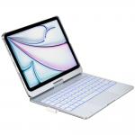 Husa cu tastatura Typecase Flexbook Touch compatibila cu iPad Pro 11 inch 2024 / 2025, 660mAh, IPX6, USB-C, Silver 3 - lerato.ro