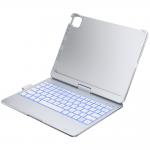 Husa cu tastatura Typecase Flexbook Touch compatibila cu iPad Pro 11 inch 2024 / 2025, 660mAh, IPX6, USB-C, Silver 11 - lerato.ro