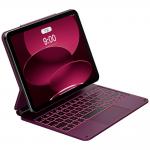 Husa cu tastatura Typecase Edge compatibila cu iPad (A16) / iPad 2022, Mov 3 - lerato.ro