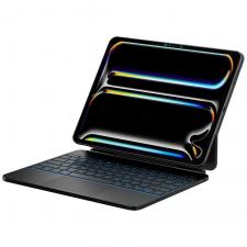 Husa cu tastatura Typecase Edge compatibila cu iPad Pro 13 inch 2024 / 2025, Functie de suport, Carbon Fiber