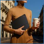 Husa cu tastatura Typecase Edge compatibila cu iPad Pro 13 inch 2024 / 2025, Functie de suport, Carbon Fiber 11 - lerato.ro
