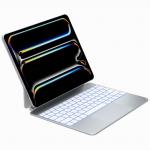 Husa cu tastatura Typecase Edge Pro compatibila cu iPad Air 13 inch 2024 / 2025, Functie de suport, Silver 3 - lerato.ro