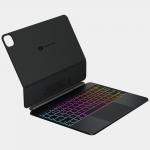 Husa cu tastatura Typecase Edge Pro compatibila cu iPad Pro 13 inch 2024 / 2025, Functie de suport, Negru 8 - lerato.ro