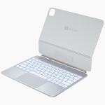 Husa cu tastatura Typecase Edge Pro compatibila cu iPad Pro 13 inch 2024 / 2025, Functie de suport, Silver 10 - lerato.ro