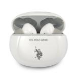 Casti wireless TWS U.S. Polo Assn, Bluetooth 5.0, Autonomie 5h, 390mAh, Alb 2 - lerato.ro