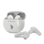 Casti wireless TWS U.S. Polo Assn, Bluetooth 5.0, Autonomie 5h, 390mAh, Alb 3 - lerato.ro