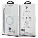 Carcasa US Polo IML Ring cu MagSafe compatibila cu iPhone 16 Pro, Alb 9 - lerato.ro