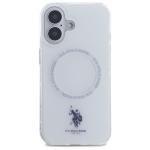 Carcasa US Polo IML Ring cu MagSafe compatibila cu iPhone 16, Alb 2 - lerato.ro