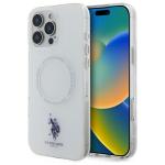 Carcasa US Polo IML Ring cu MagSafe compatibila cu iPhone 16 Pro Max, Alb 4 - lerato.ro