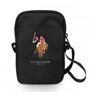 Geanta universala US Polo Embroidery, 18 x 12 x 2 cm, Negru