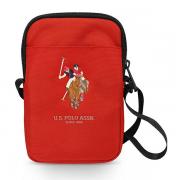 Geanta universala US Polo Embroidery, 18 x 12 x 2 cm, Rosu