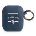Carcasa US Polo Assn compatibila cu Apple AirPods 1/2, Albastru 2 - lerato.ro