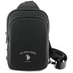 Geanta universala din nailon US Polo Petit Pique Crossbody Arch, Negru 2 - lerato.ro
