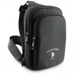 Geanta universala din nailon US Polo Petit Pique Crossbody Arch, Negru 3 - lerato.ro