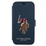 Carcasa US Polo Embroidery Collection compatibila cu iPhone 12 Pro Max, Navy Blue 2 - lerato.ro
