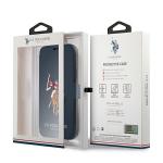 Carcasa US Polo Embroidery Collection compatibila cu iPhone 12 / 12 Pro, Navy Blue 8 - lerato.ro