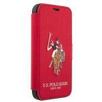 Carcasa US Polo Embroidery Collection compatibila cu iPhone 12 Pro Max, Rosu 4 - lerato.ro