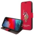 Carcasa US Polo Embroidery Collection compatibila cu iPhone 12 Pro Max, Rosu 7 - lerato.ro