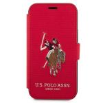 Carcasa US Polo Embroidery Collection compatibila cu iPhone 12 / 12 Pro, Rosu 2 - lerato.ro