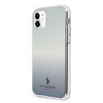 Carcasa US Polo Gradient Pattern Collection compatibila cu iPhone 11, Albastru 2 - lerato.ro