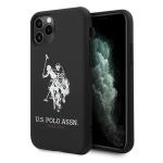 Carcasa US Polo Silicone Collection compatibila cu iPhone 11 Pro Max, Negru 2 - lerato.ro
