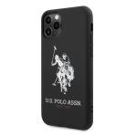 Carcasa US Polo Silicone Collection compatibila cu iPhone 11 Pro Max, Negru 3 - lerato.ro