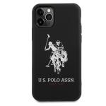 Carcasa US Polo Silicone Collection compatibila cu iPhone 11 Pro Max, Negru 6 - lerato.ro
