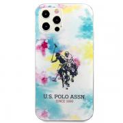 Carcasa US Polo Tie and Dye Collection compatibila cu iPhone 12 Pro Max, Multicolor
