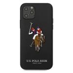 Carcasa US Polo Embroidery Collection compatibila cu iPhone 12 Pro Max, Negru 2 - lerato.ro