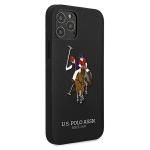 Carcasa US Polo Embroidery Collection compatibila cu iPhone 12 Pro Max, Negru 5 - lerato.ro