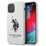 Carcasa US Polo Silicon Collection compatibila cu iPhone 12 Pro Max, Alb 4 - lerato.ro
