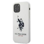 Carcasa US Polo Silicon Collection compatibila cu iPhone 12 Pro Max, Alb 3 - lerato.ro
