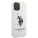 Carcasa US Polo Silicon Collection compatibila cu iPhone 12 Pro Max, Alb 5 - lerato.ro