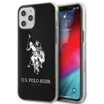 Carcasa US Polo Shiny Big Logo compatibila cu iPhone 12 Pro Max, Negru 3 - lerato.ro