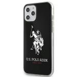 Carcasa US Polo Shiny Big Logo compatibila cu iPhone 12 Pro Max, Negru 2 - lerato.ro