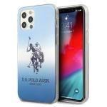 Carcasa US Polo Gradient Collection compatibila cu iPhone 12 / 12 Pro, Albastru 4 - lerato.ro