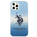 Carcasa US Polo Gradient Collection compatibila cu iPhone 12 / 12 Pro, Albastru 2 - lerato.ro