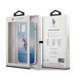 Carcasa US Polo Gradient Collection compatibila cu iPhone 12 / 12 Pro, Albastru 11 - lerato.ro