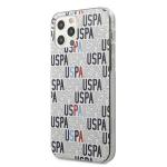 Carcasa US Polo Logo Mania Collection compatibila cu iPhone 12 / 12 Pro, Alb 3 - lerato.ro