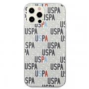 Carcasa US Polo Logo Mania Collection compatibila cu iPhone 12 / 12 Pro, Alb