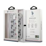 Carcasa US Polo Logo Mania Collection compatibila cu iPhone 12 / 12 Pro, Alb 11 - lerato.ro