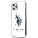 Carcasa US Polo Shiny Big Logo compatibila cu iPhone 12 / 12 Pro, Alb 2 - lerato.ro