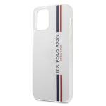 Carcasa US Polo Tricolor Collection compatibila cu iPhone 12 / 12 Pro, Alb 9 - lerato.ro